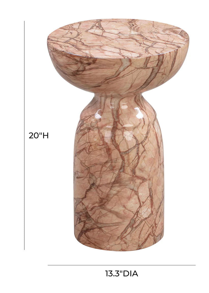 Rue Black Marble Side Table