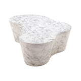 Slab Faux Travertine Coffee Table
