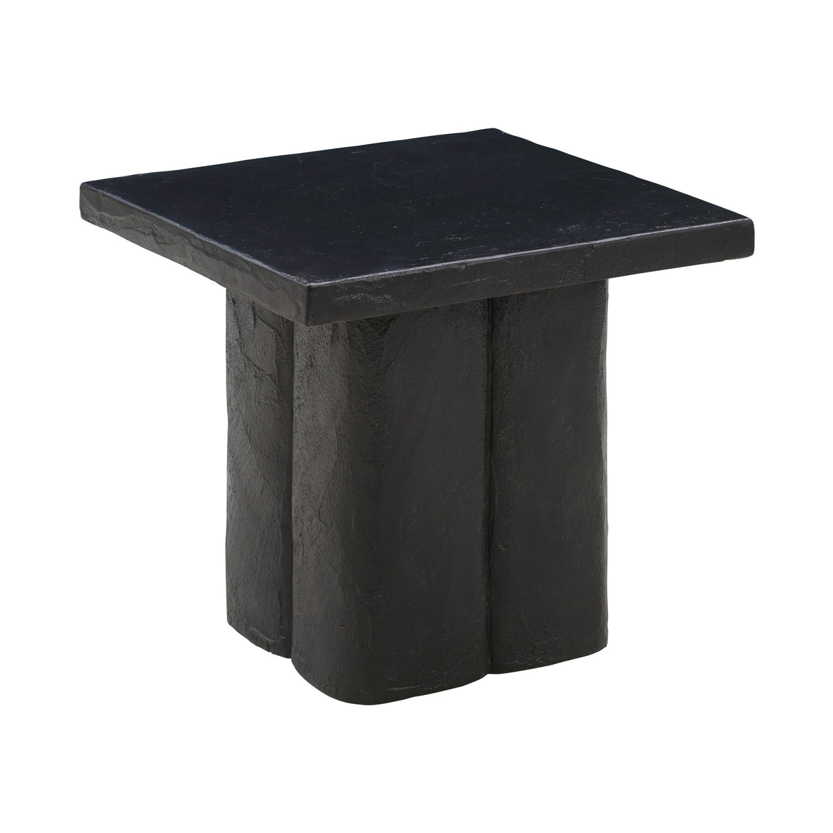 Kayla Faux Plaster Indoor / Outdoor Square Side Table