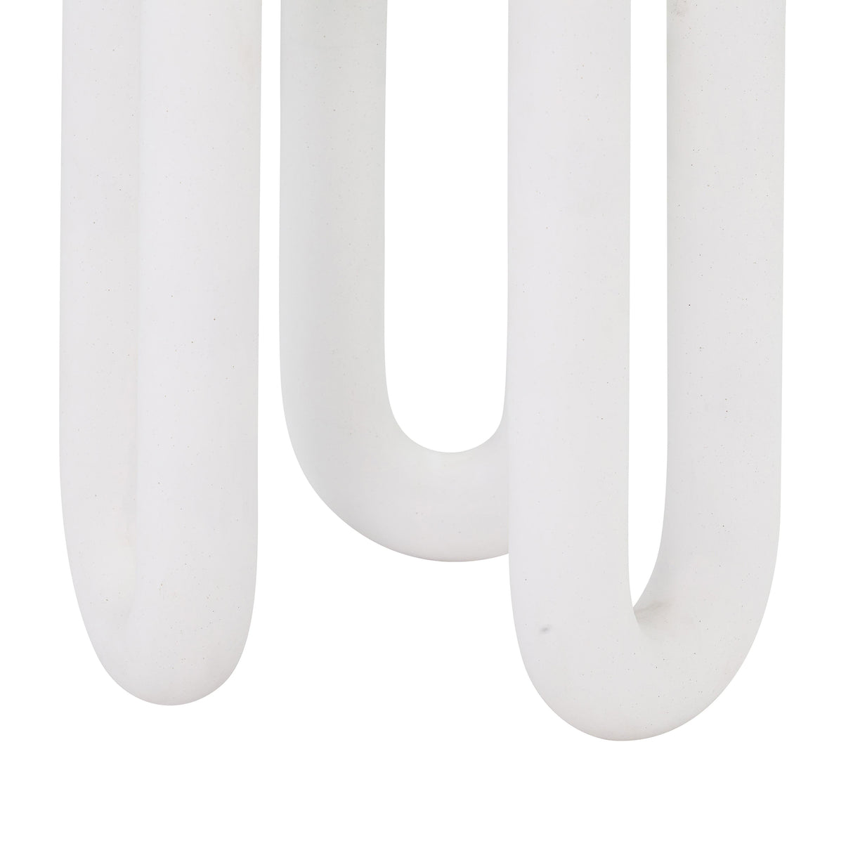 Tildy White Concrete Indoor / Outdoor Round Side Table