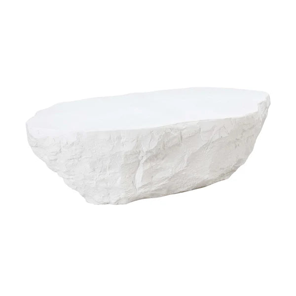 Crag White Concrete Coffee Table