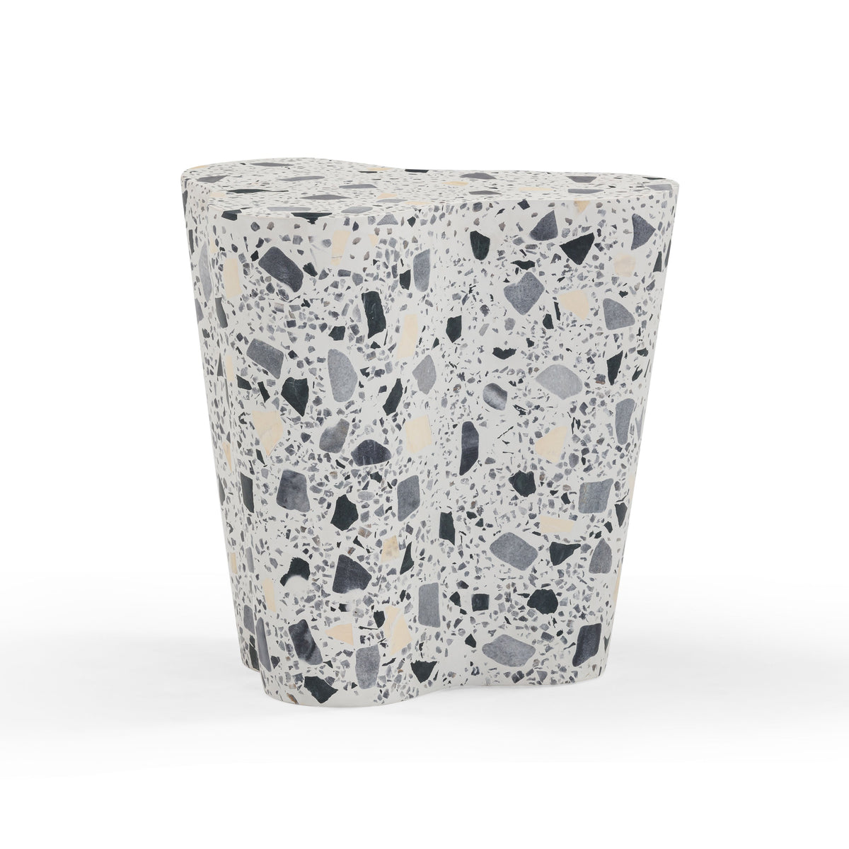 Slab Faux Terrazzo Indoor/Outdoor Side Table - View 27
