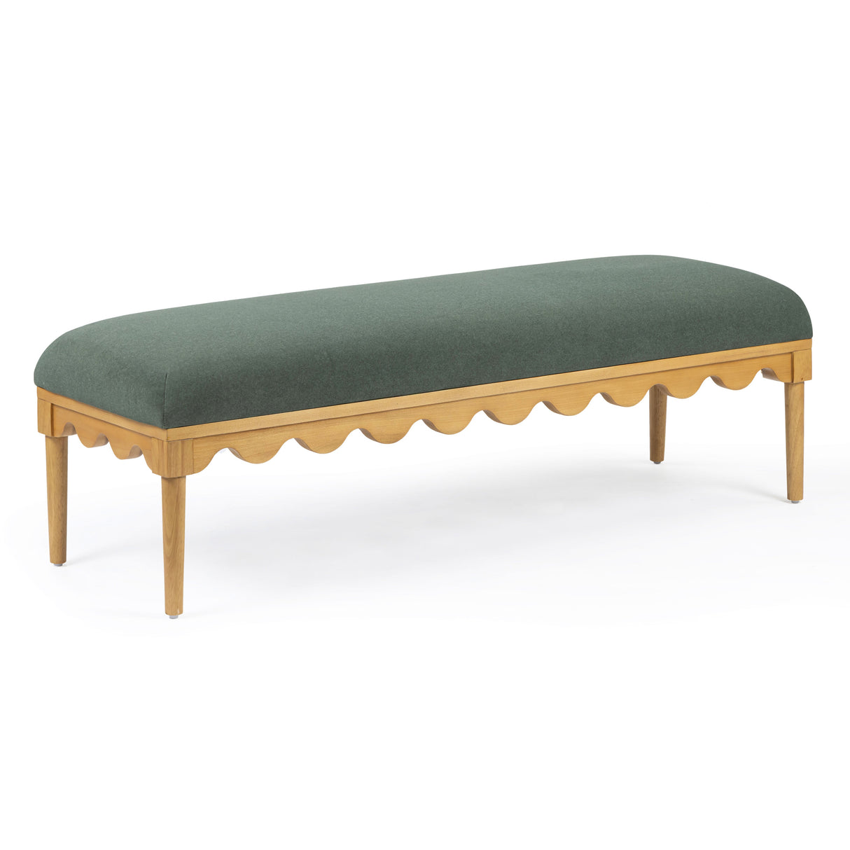 Oodle 56.5" Vegan Mohair Bench