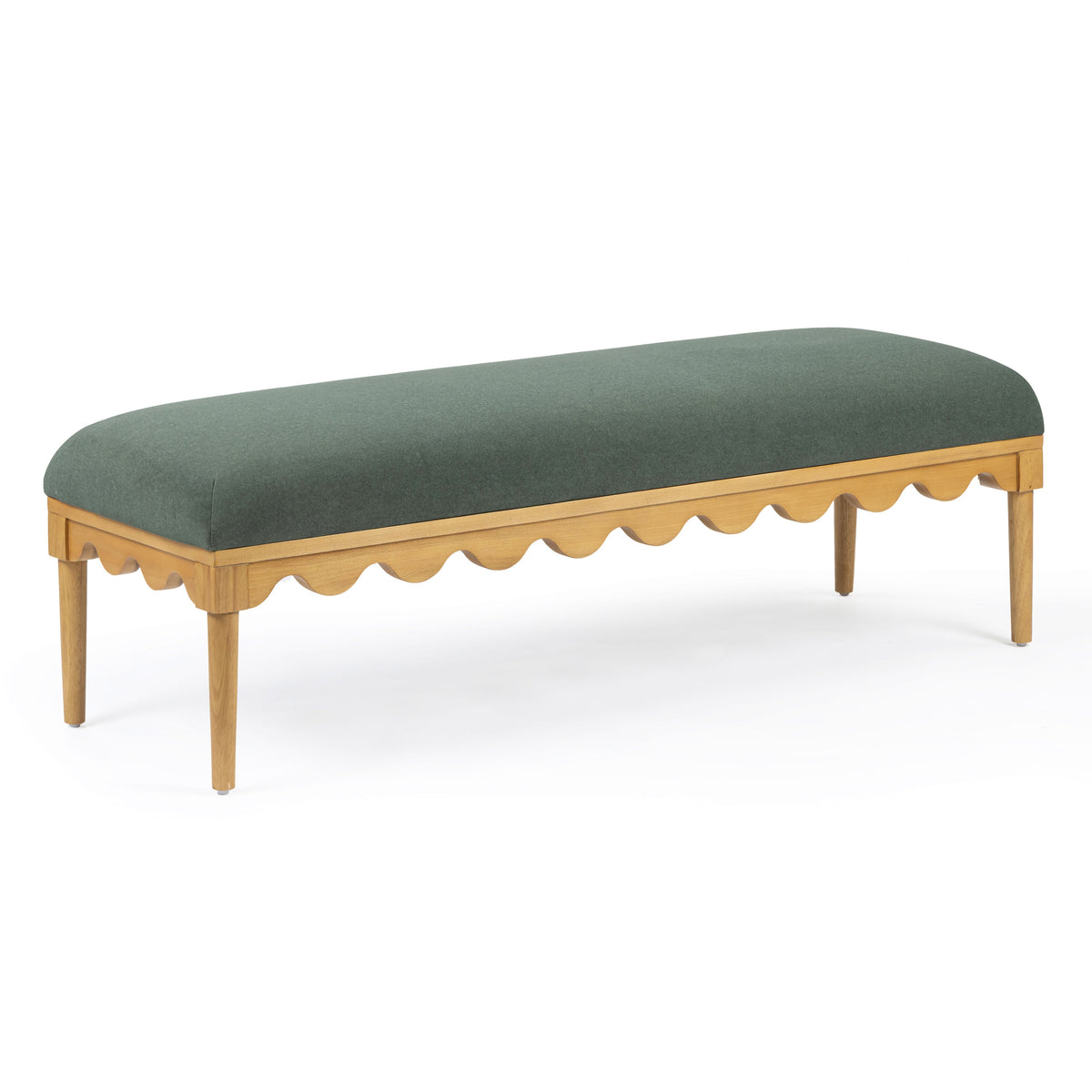Oodle 56.5" Performance Vegan Mohair Bench - View 31