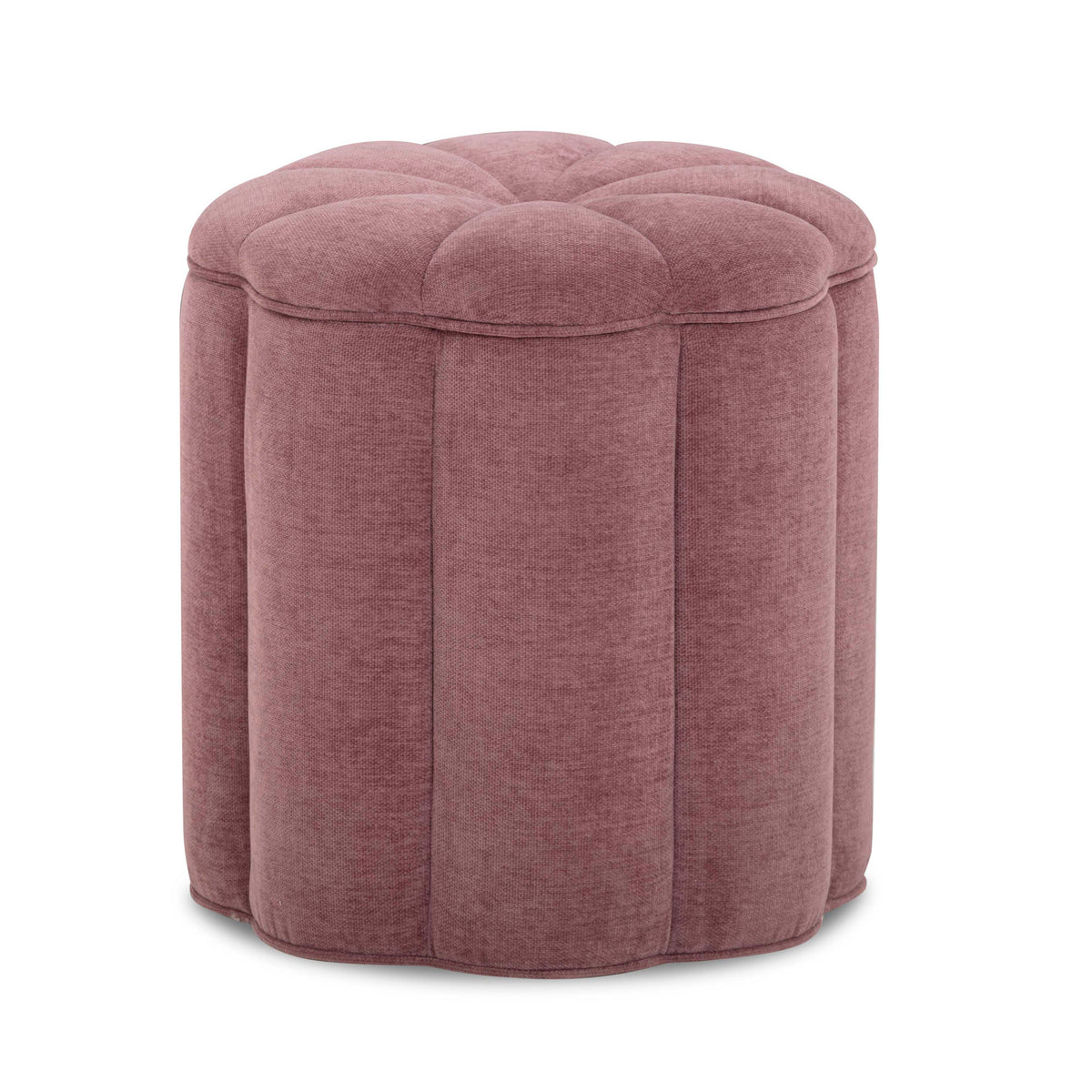 Fleur Textured Performance Velvet Storage Ottoman - View 1