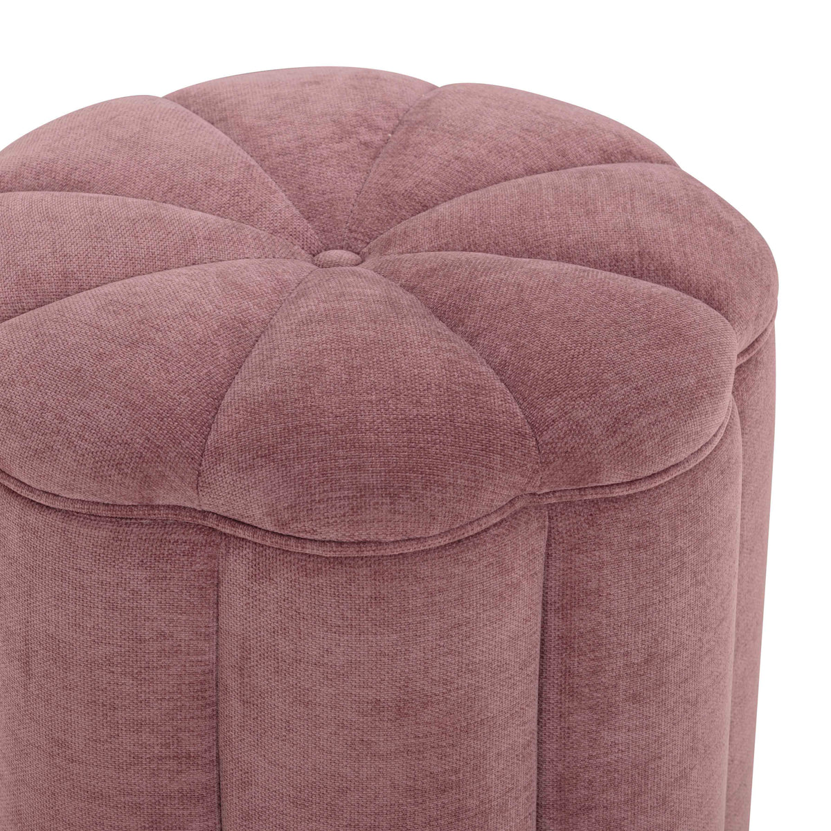 Fleur Textured Performance Velvet Storage Ottoman - View 4