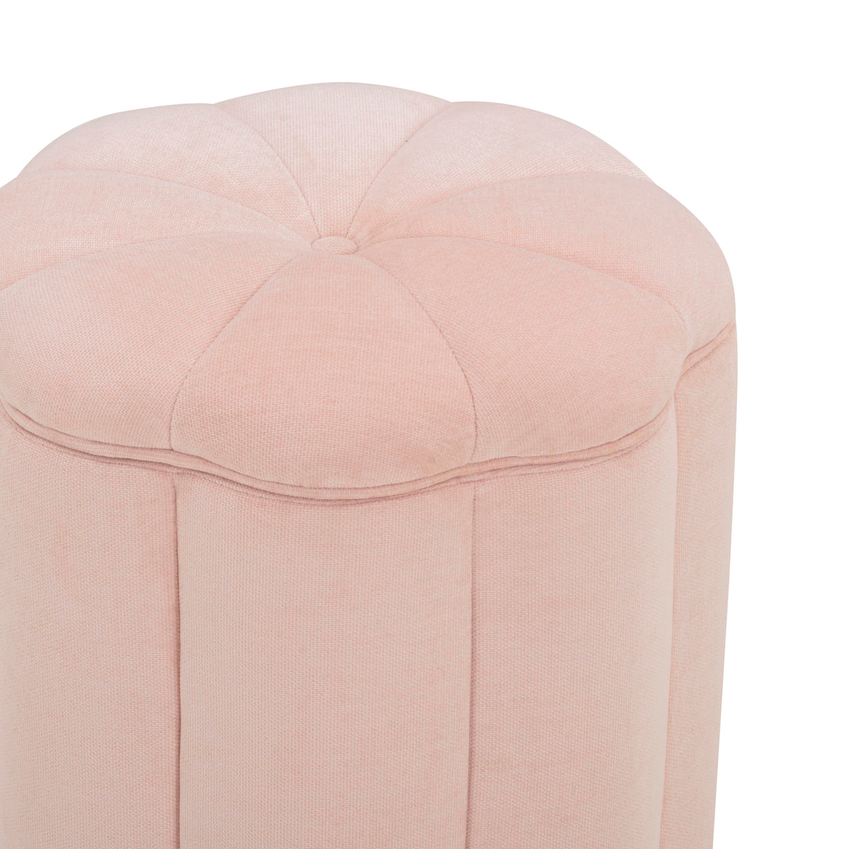 Fleur Textured Performance Velvet Storage Ottoman - View 10