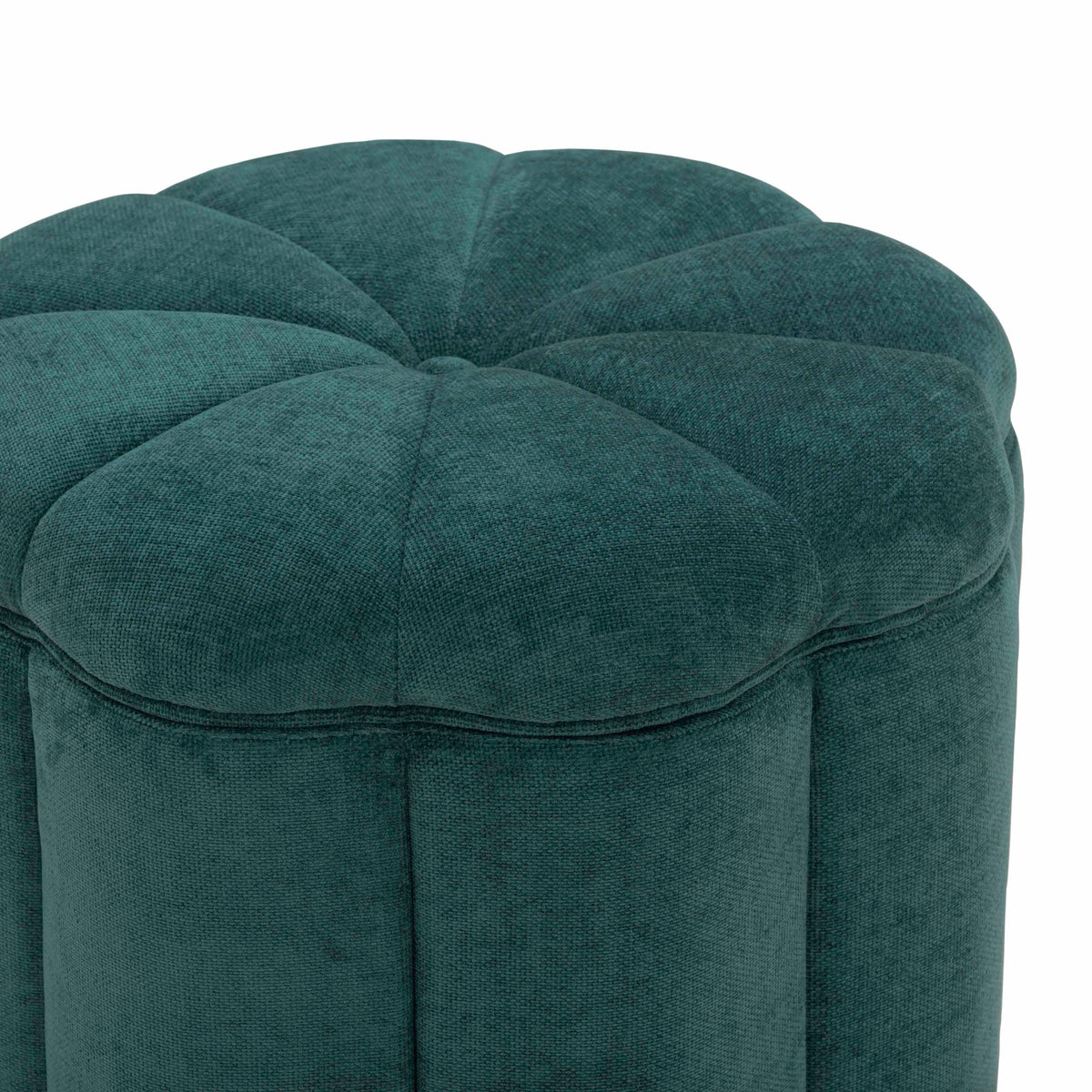 Fleur Textured Performance Velvet Storage Ottoman - View 16