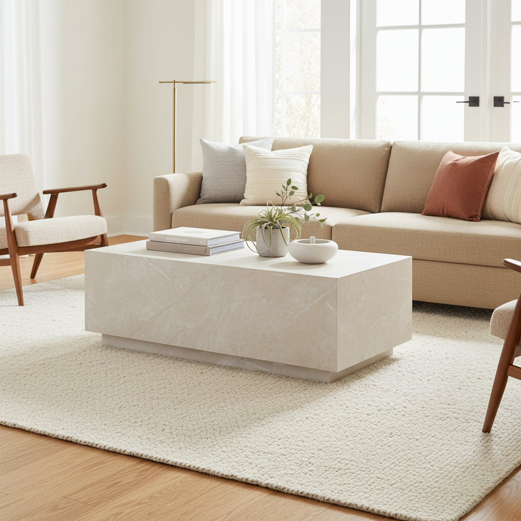 Romy 47" Rectangular Coffee Table