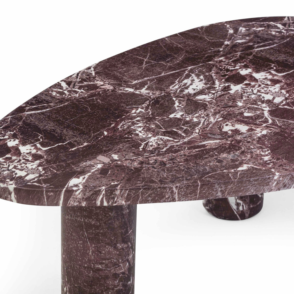 Libby Faux Red Levanto Marble Indoor/Outdoor Coffee Table (36"-48") - View 15