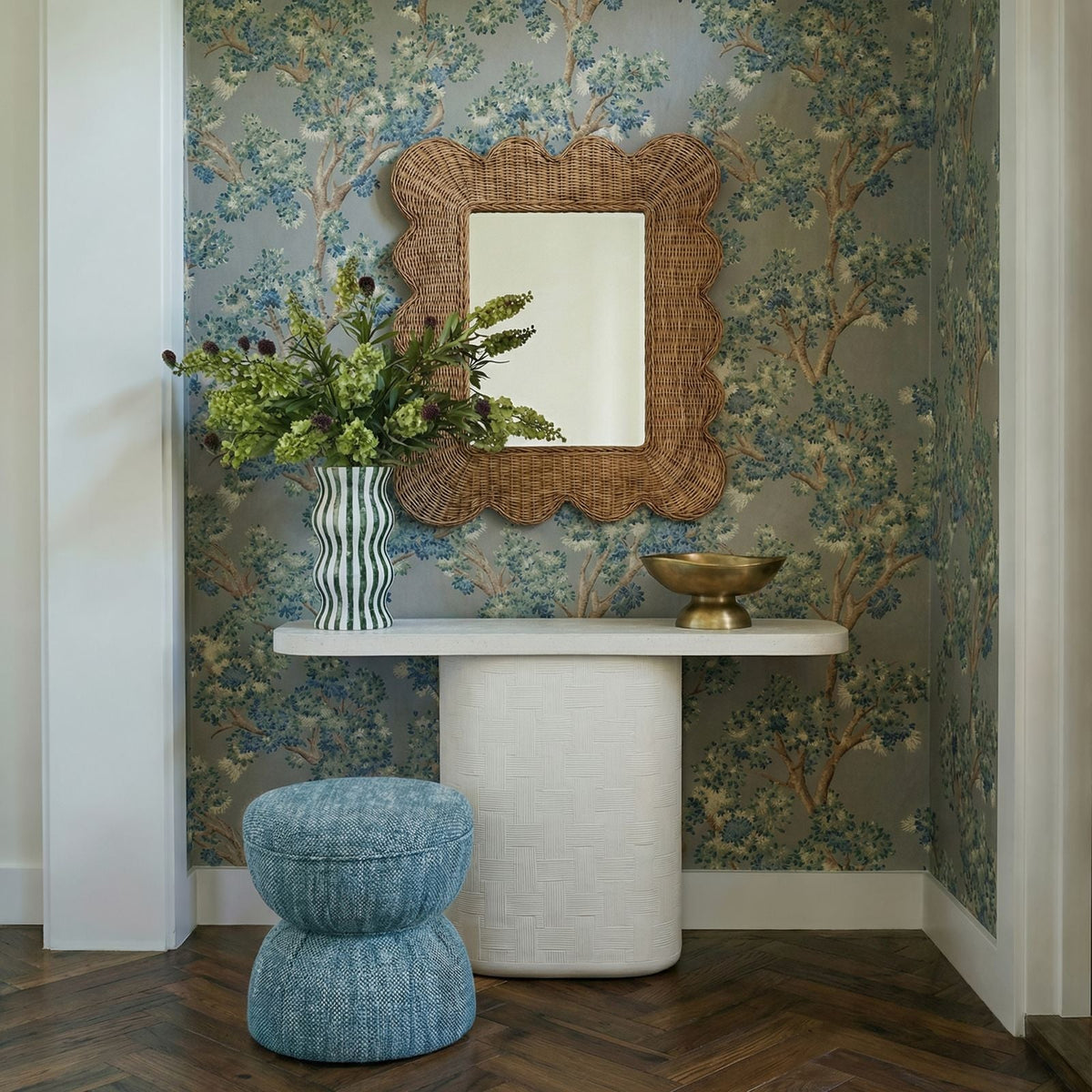 Suraya 55" Indoor/Outdoor Concrete Console Table - View 2