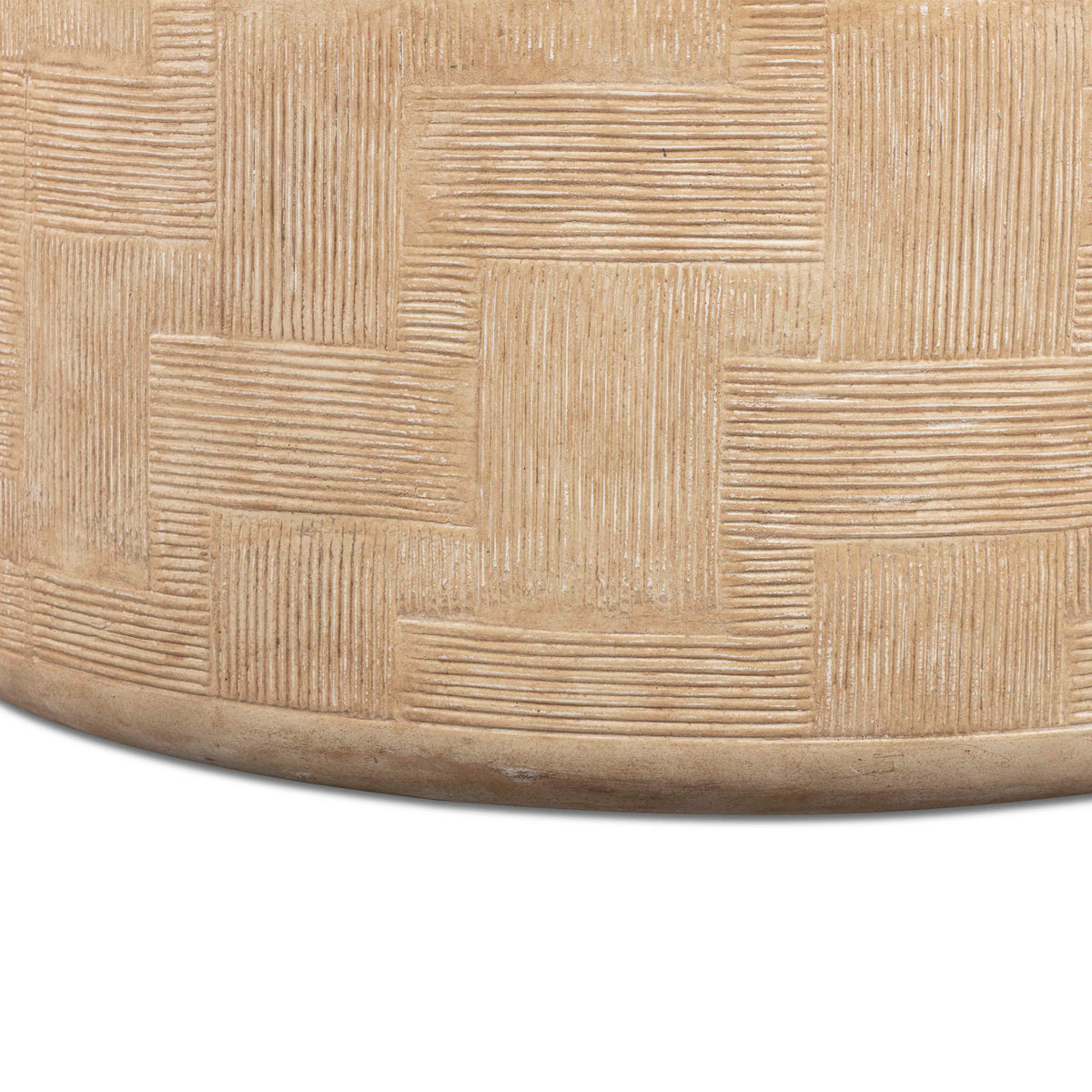 Suraya 55" Indoor/Outdoor Concrete Rounded Coffee Table - View 16