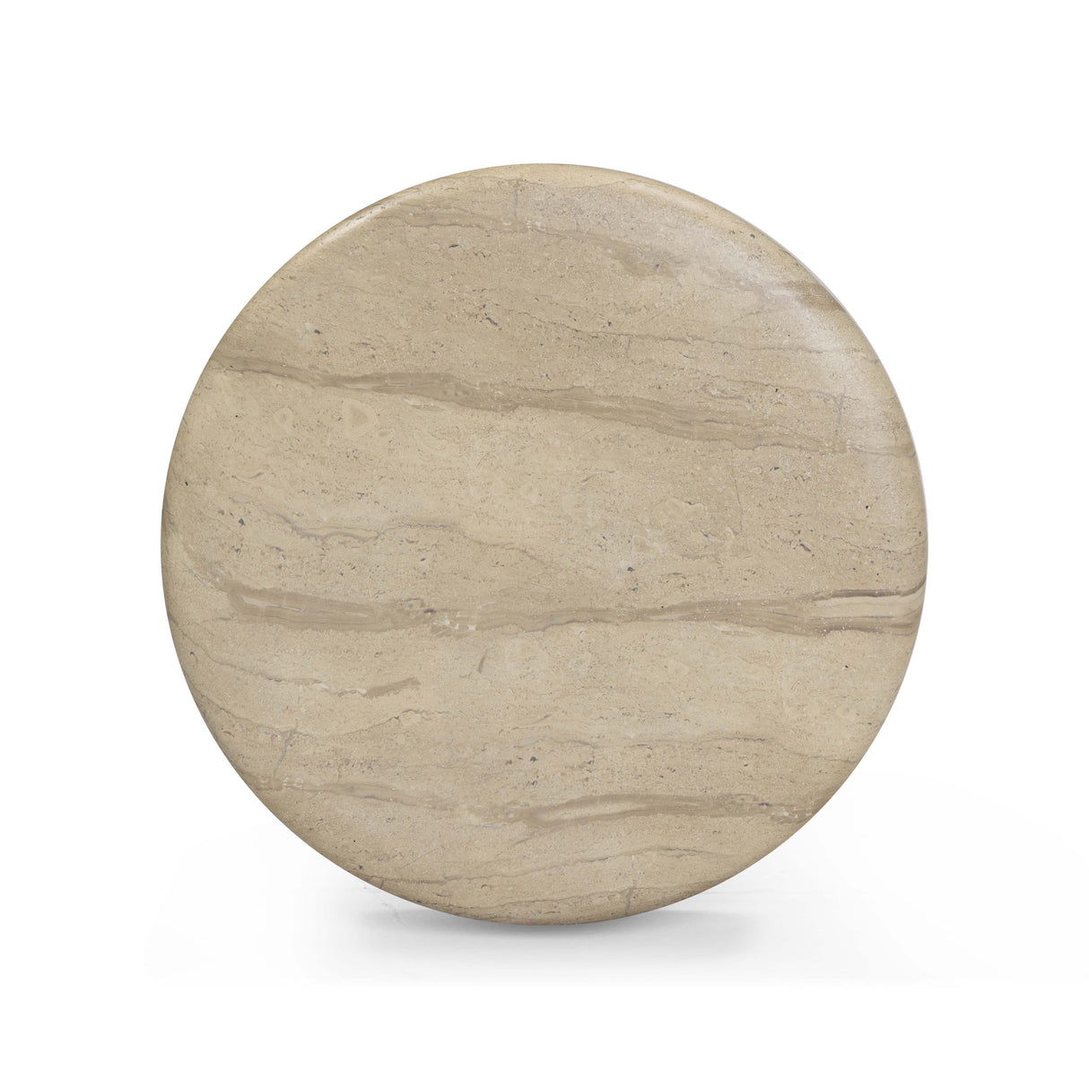 Hyre Faux Travertine Indoor/Outdoor Concrete Side Table