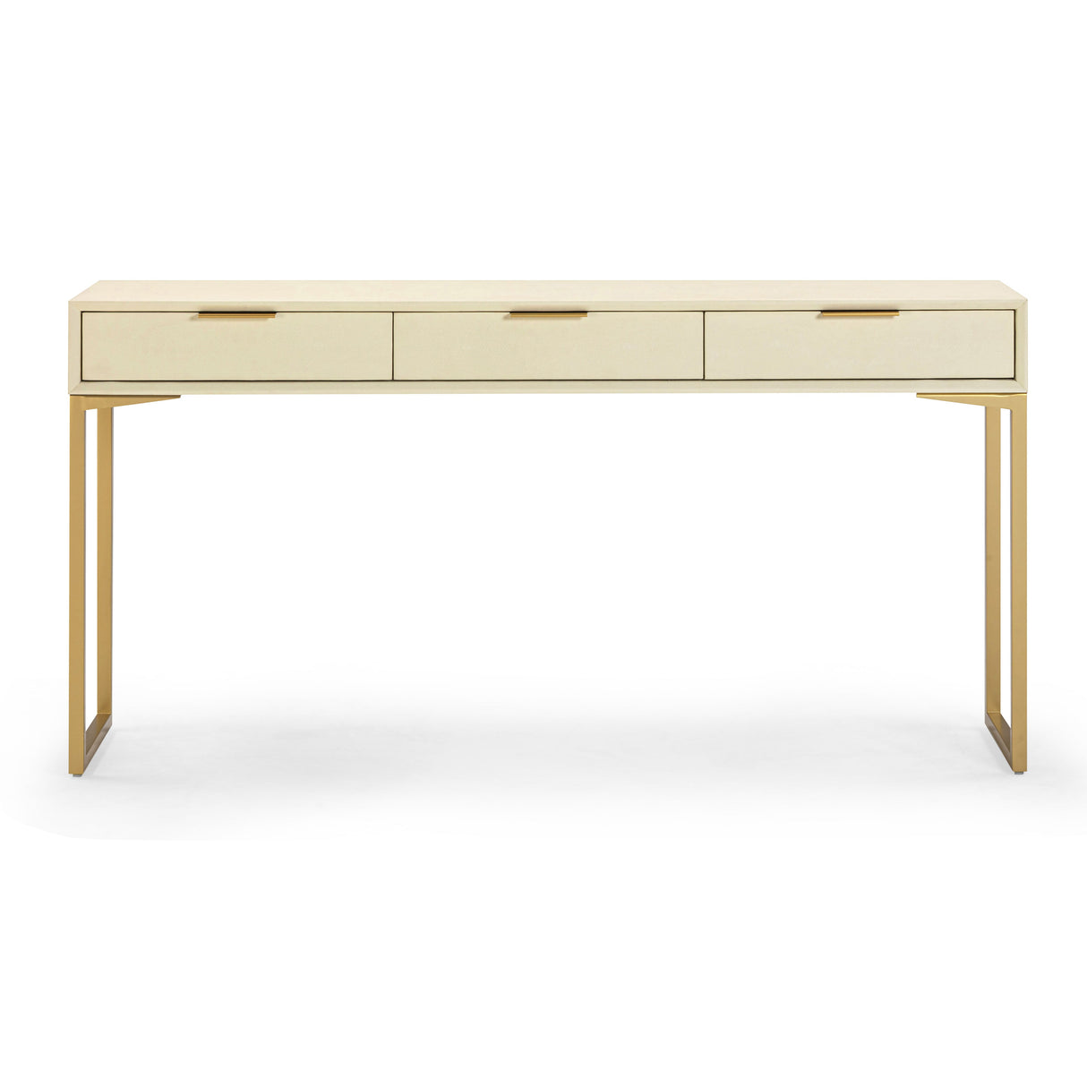 Pesce 59" Shagreen 3 Drawer Console Table