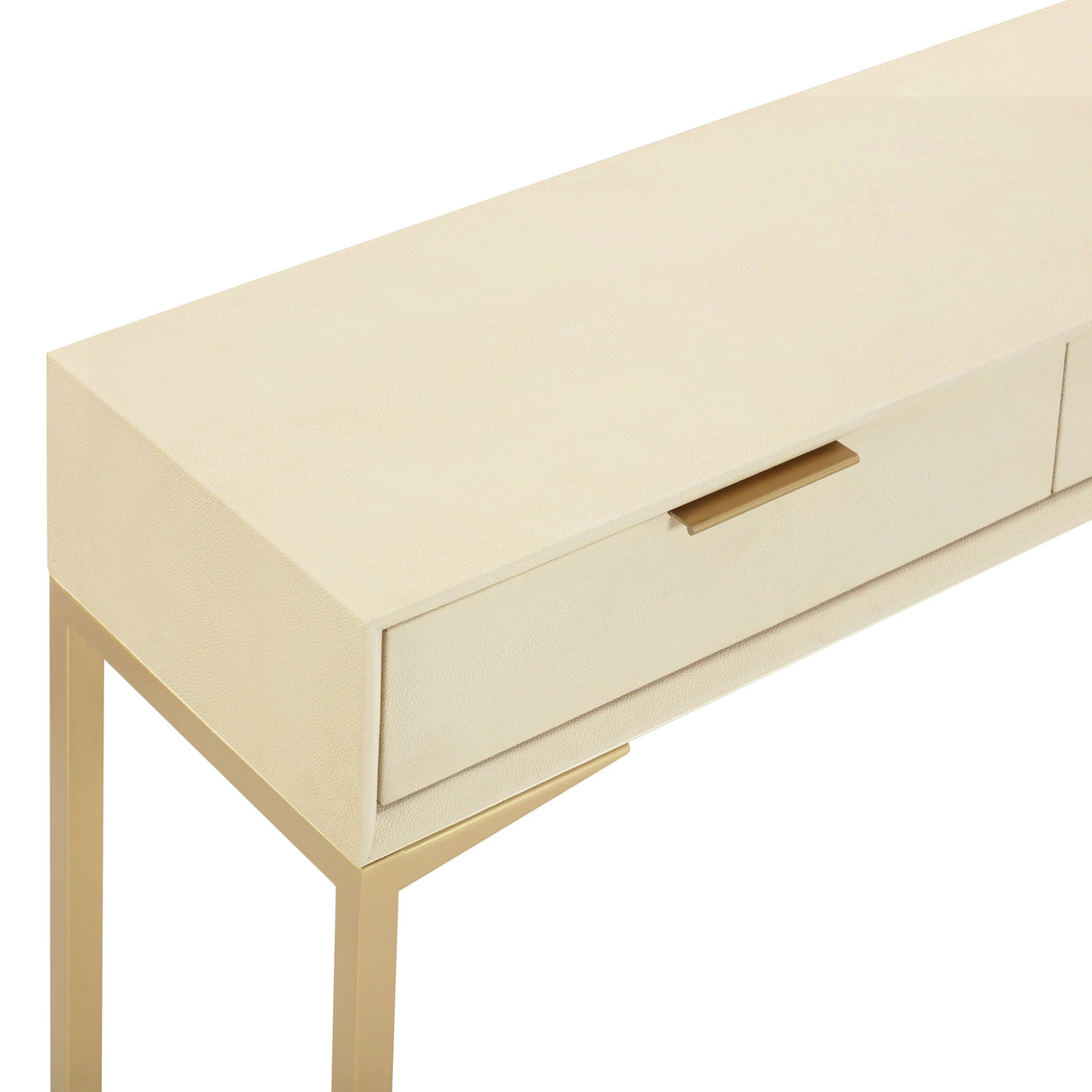 Pesce 59" Shagreen 3 Drawer Console Table