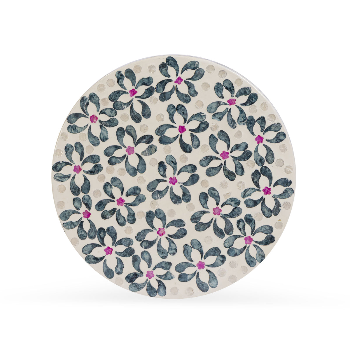 Lorna Capiz Shell Accent Stool - View 4
