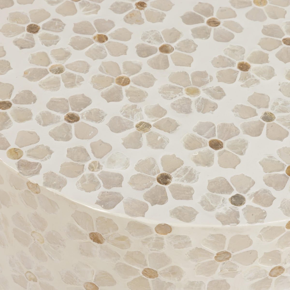 Lorna Capiz Shell Accent Stool - View 11