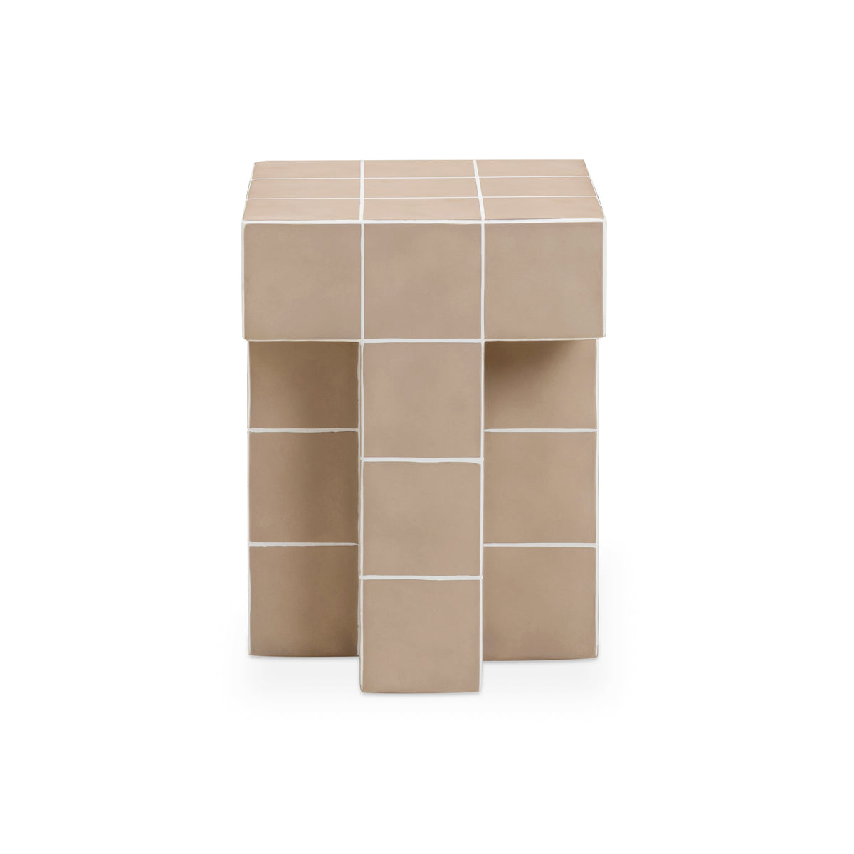 Alma Tile Concrete Indoor/Outdoor Side Table - View 15