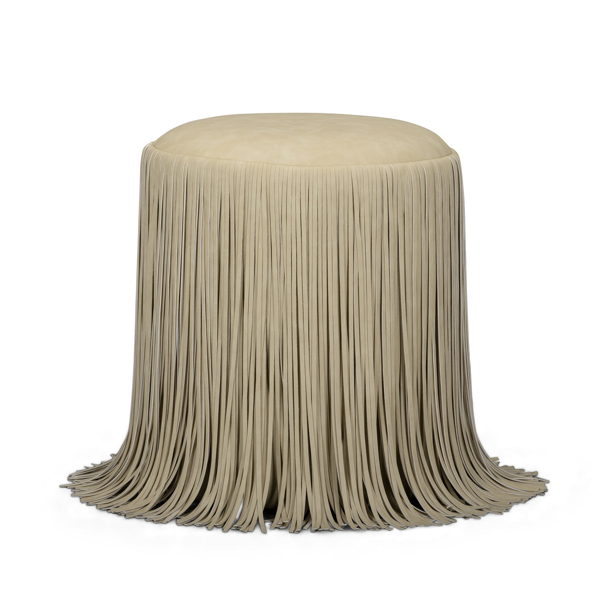 Shag Me Performance Vegan Leather Ottoman - View 1