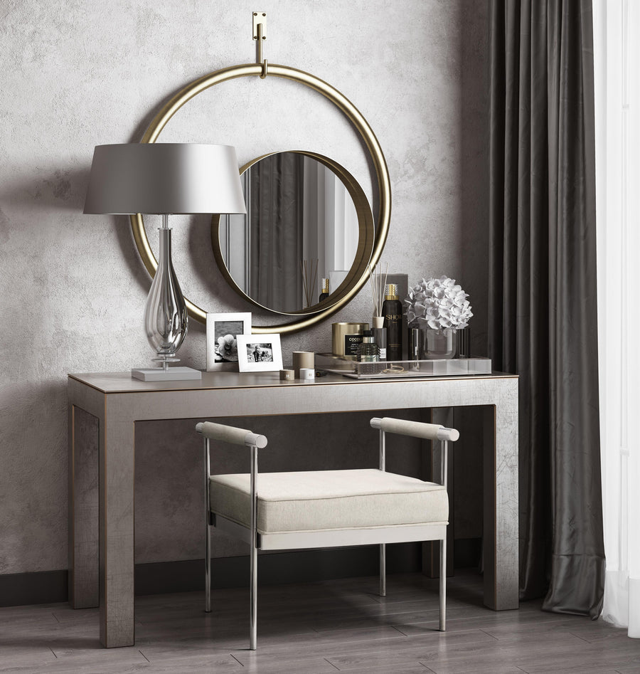 Diva 25" Cream Velvet Bench