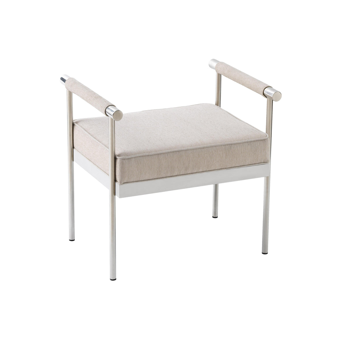 Diva 25" Cream Velvet Bench