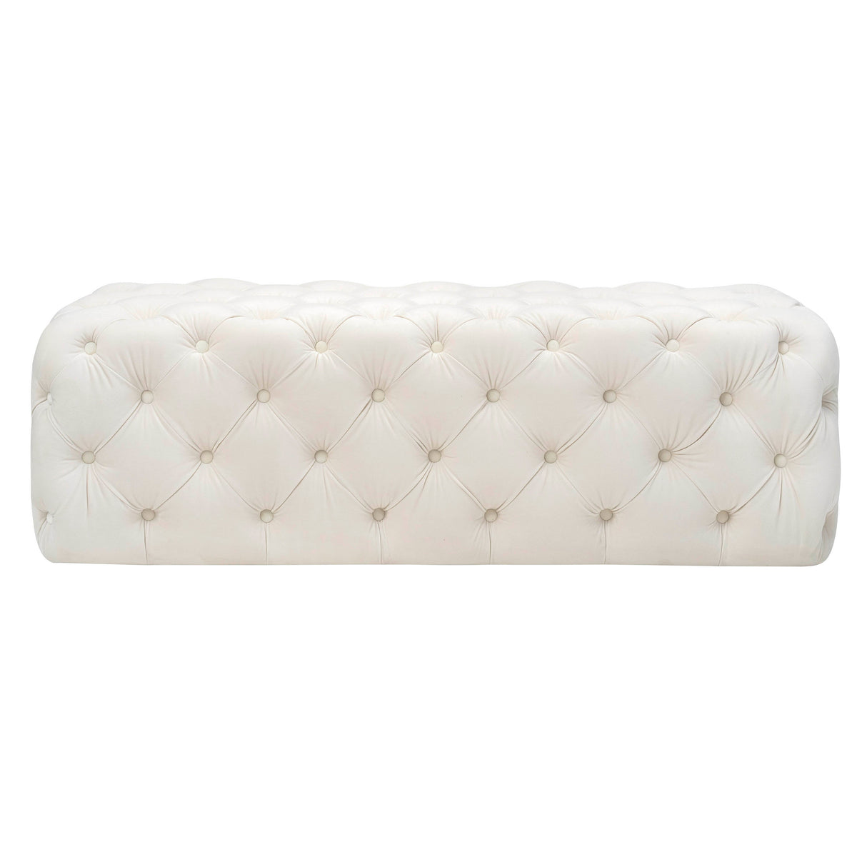 Kaylee 49" Velvet Ottoman