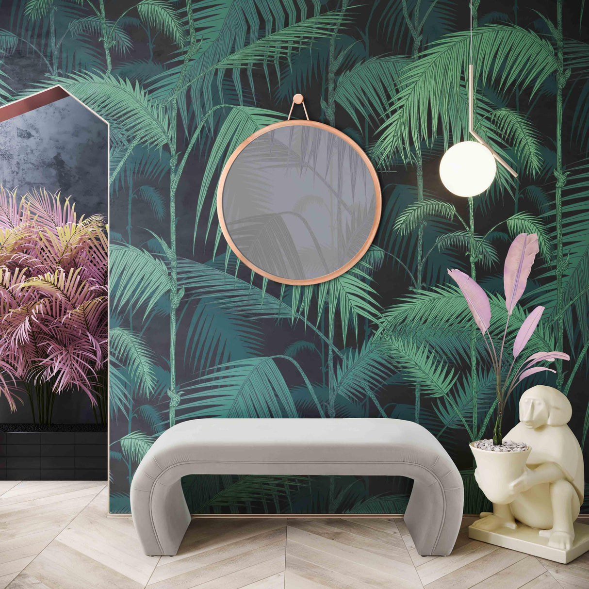 Kenya 48" Velvet Bench