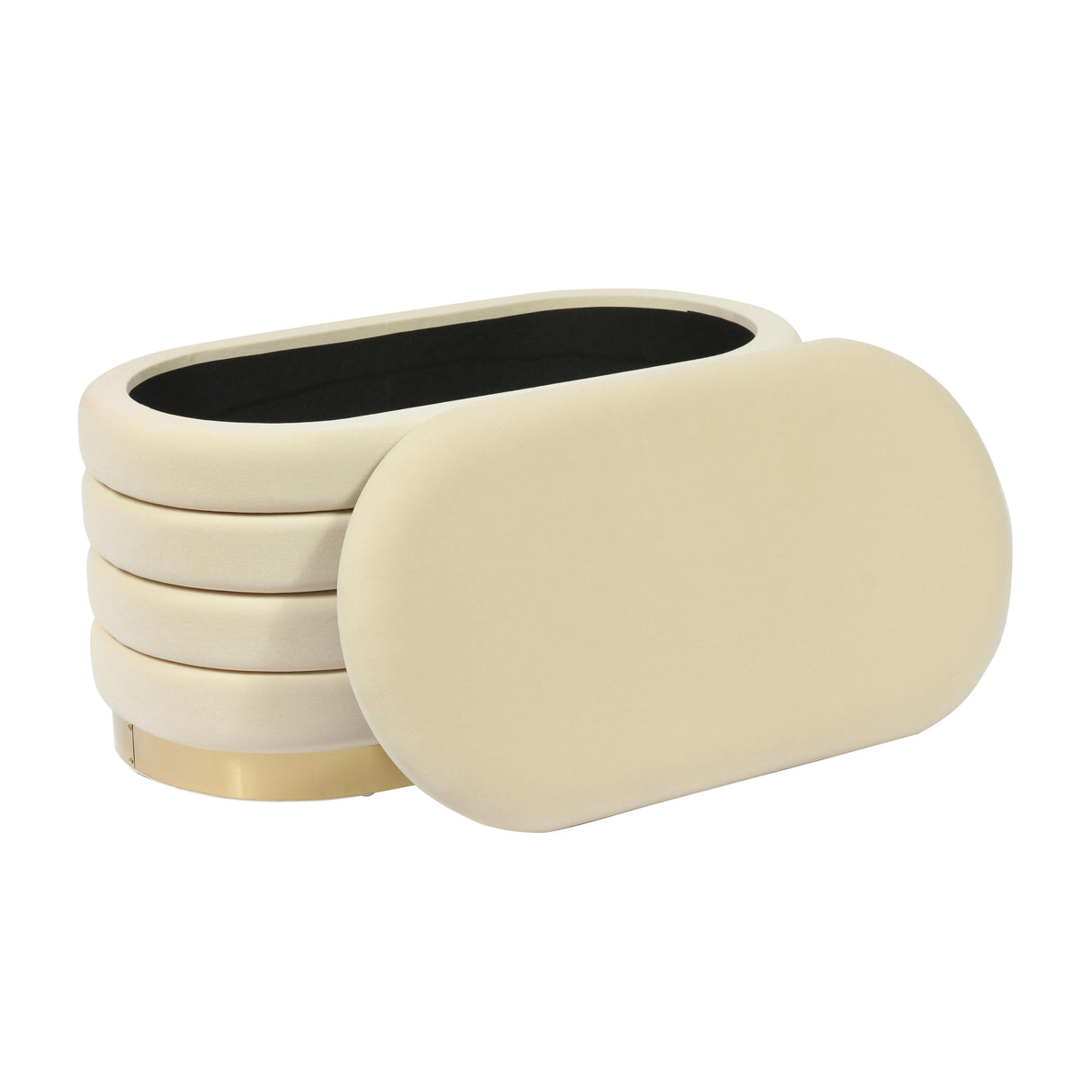 Lillian 31.5" Velvet Storage Bench