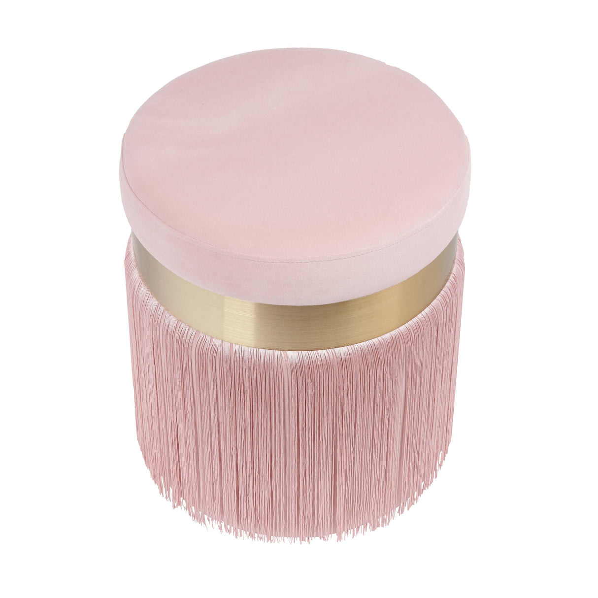 Melody Velvet Tasseled Ottoman