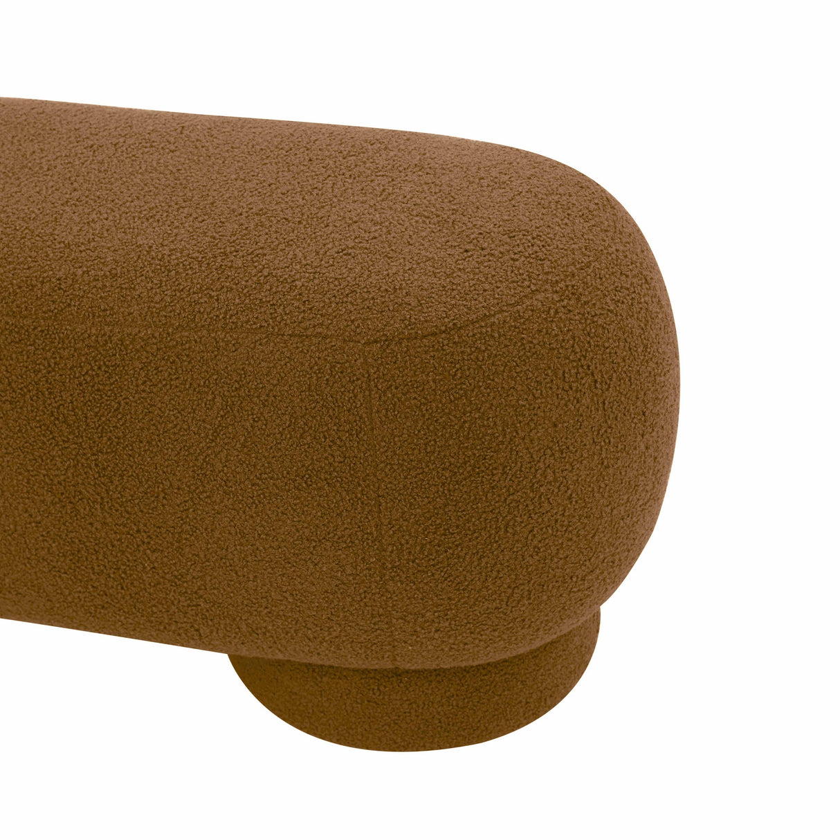 Mara 43" Vegan Shearling Ottoman