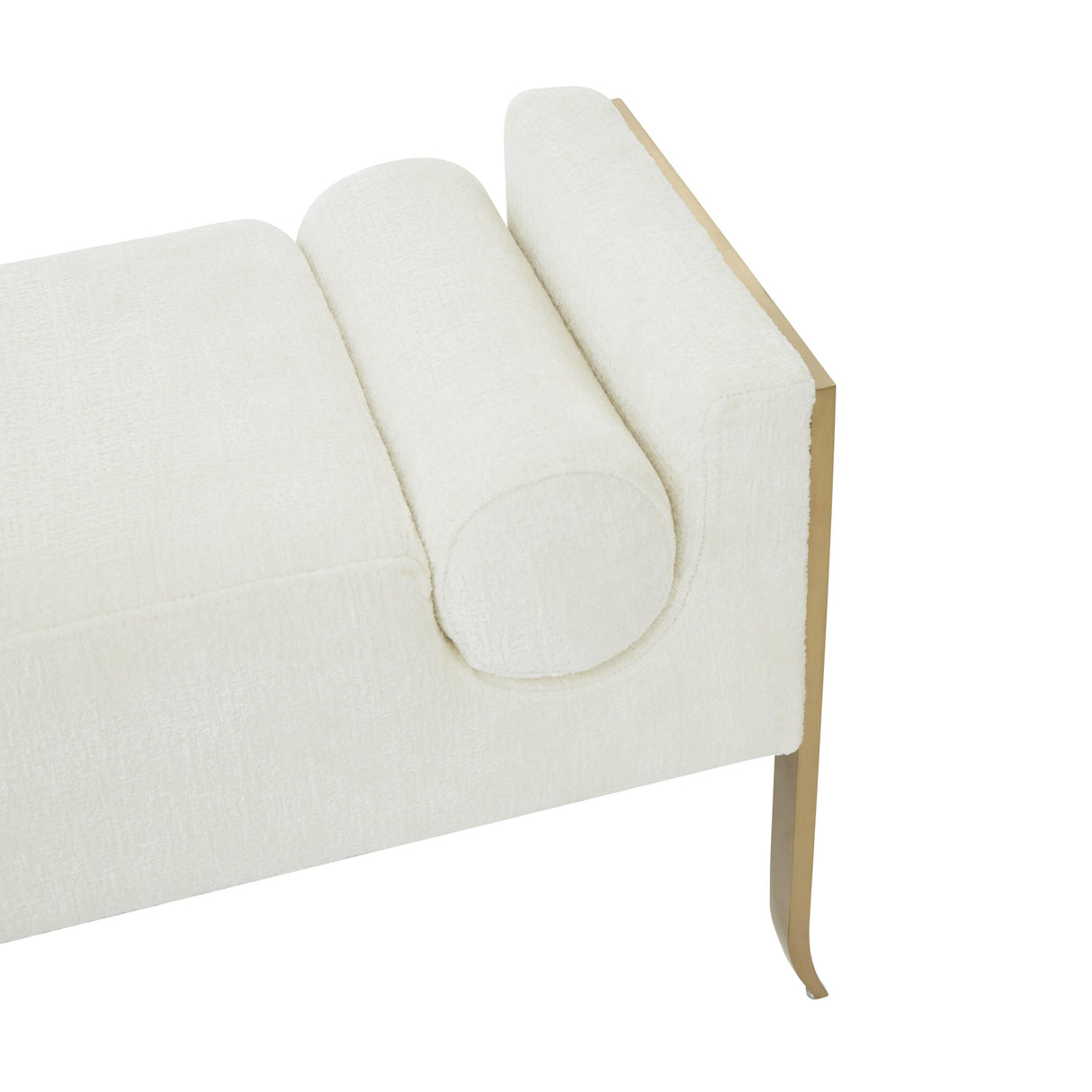 Ines 67" Textured Velvet Bench