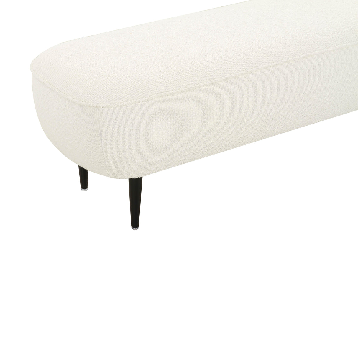 Denise 51" Cream Boucle Bench