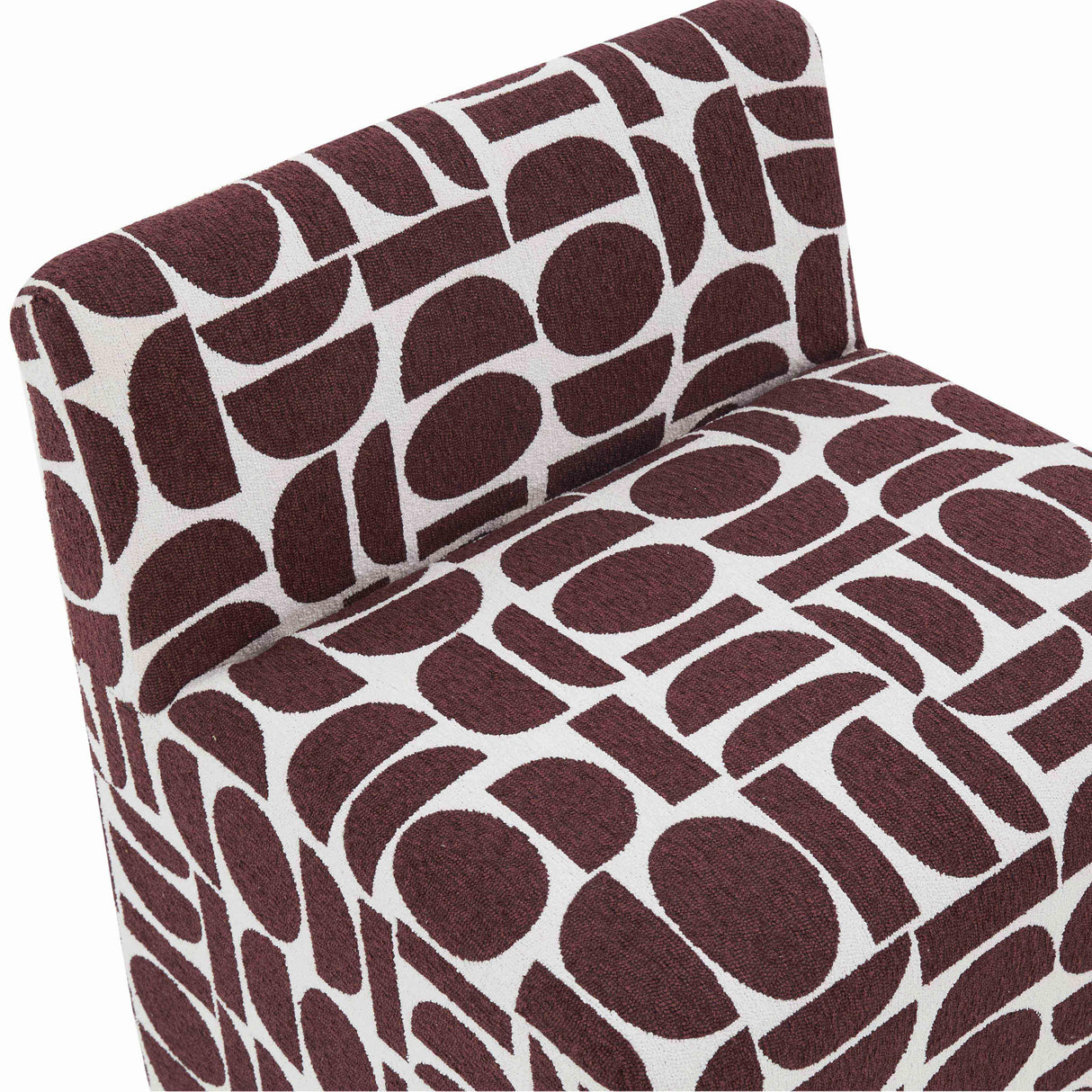Pippa Geometric Jacquard Weave Stool