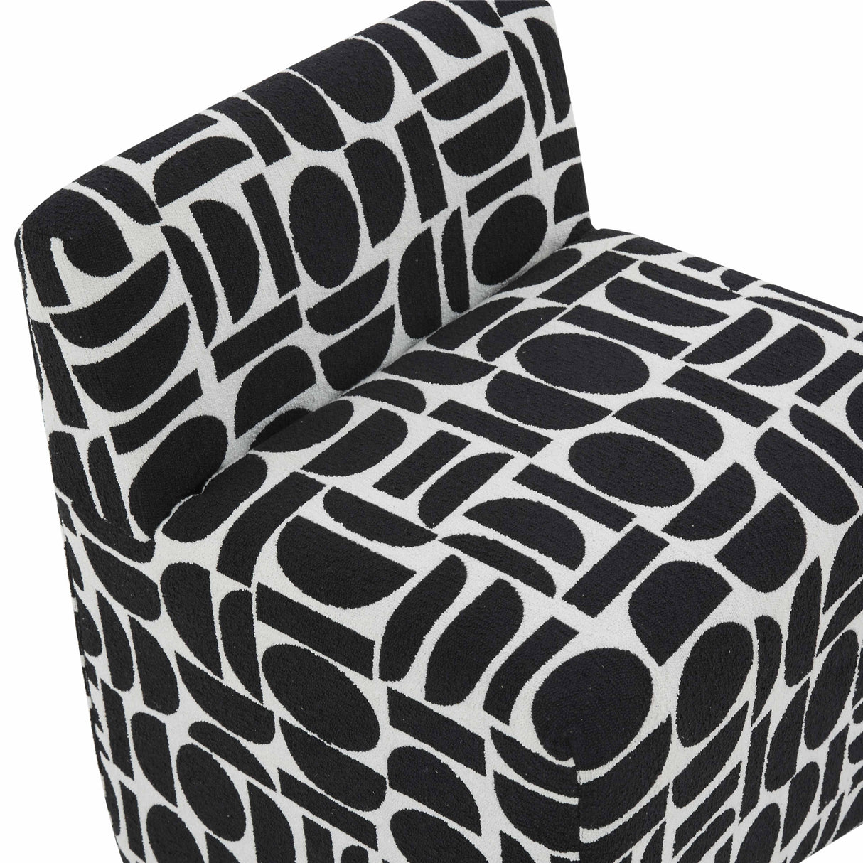 Pippa Geometric Jacquard Weave Stool