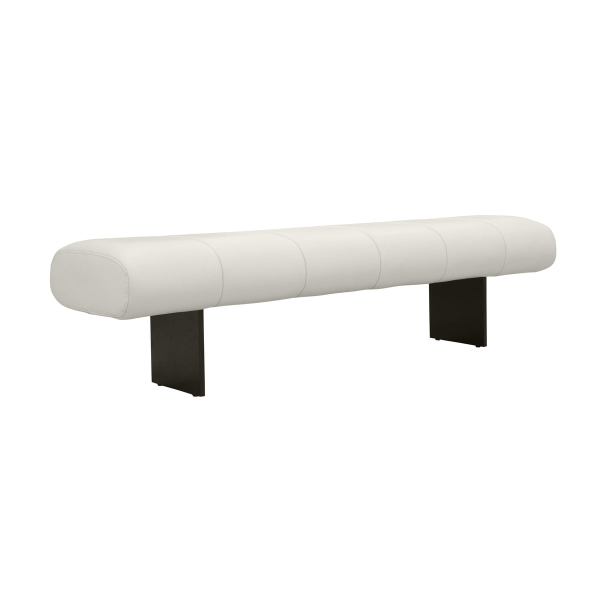 Karol 59.5" Cream Performance Vegan Leather Bench