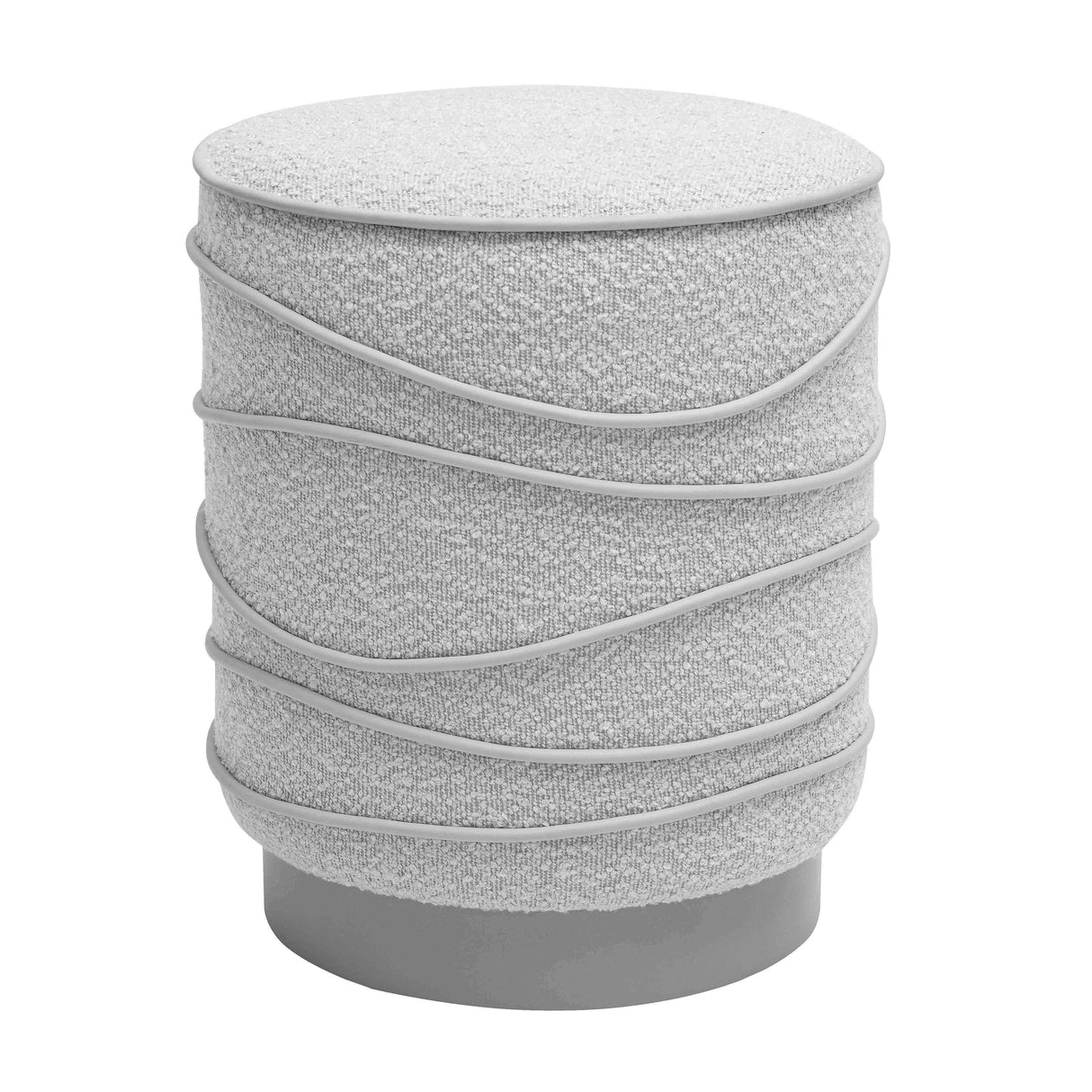 Nero Cream Boucle Ottoman