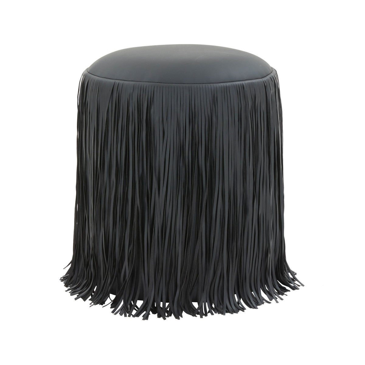 Shag Me Performance Vegan Leather Ottoman - View 20