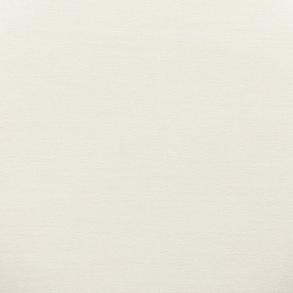 Dex Cream Upcycled Fabric Ottoman