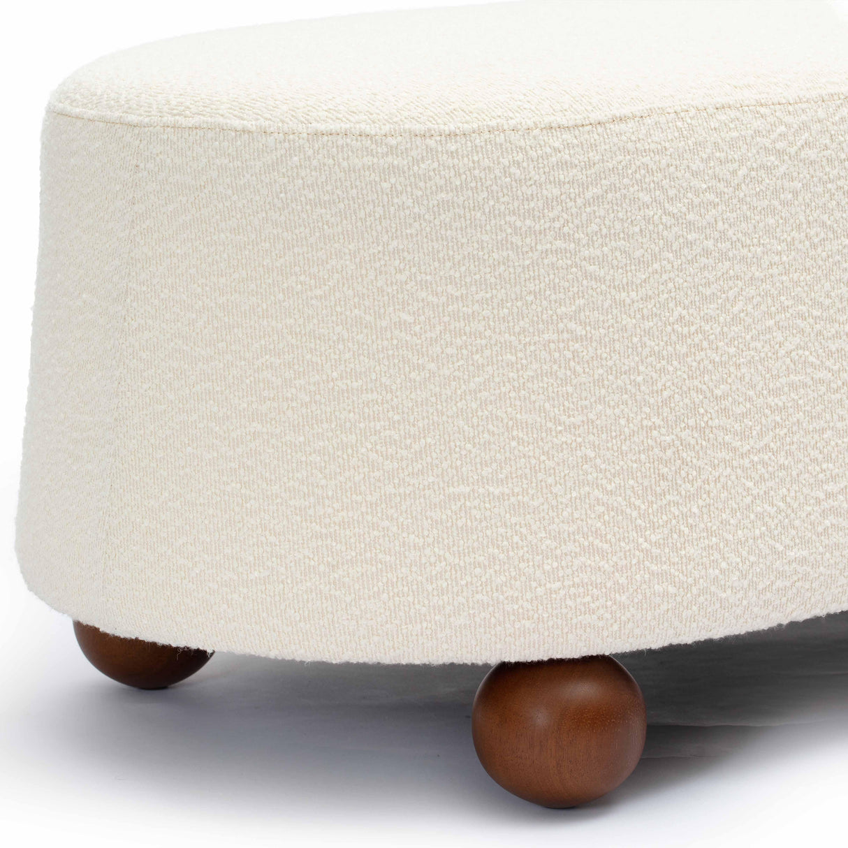 Jaine 48" Boucle Large Ottoman