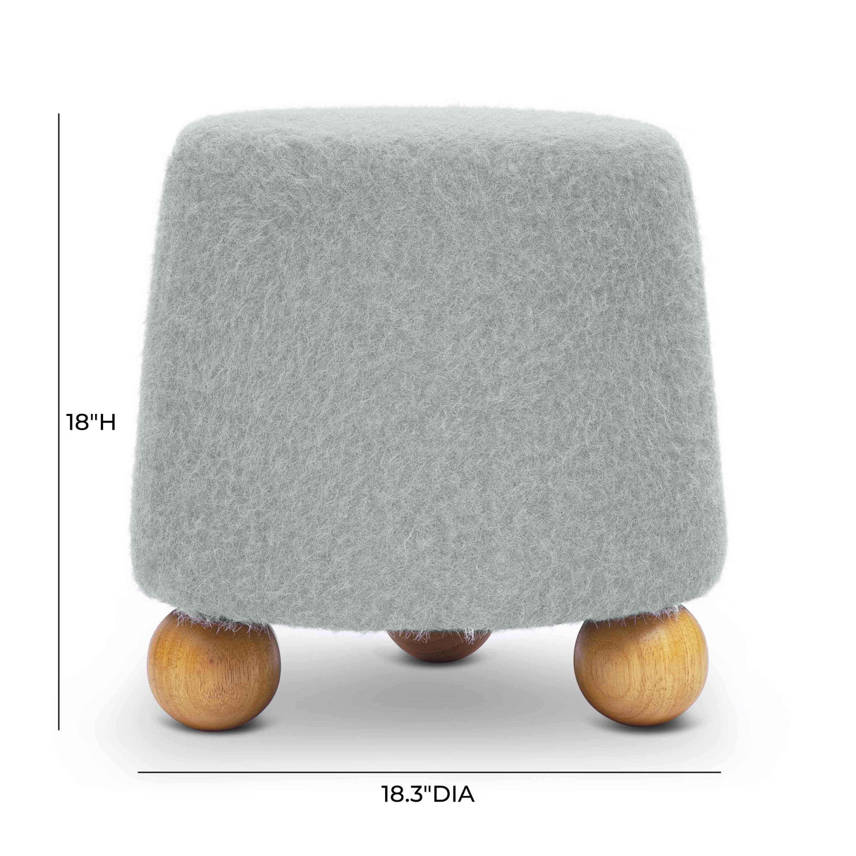 Jaine Loose Mohair Stool