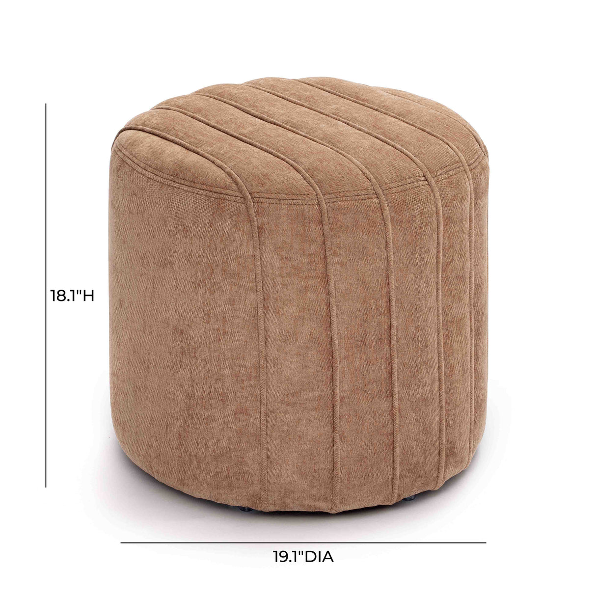Pouch Chenille Ottoman