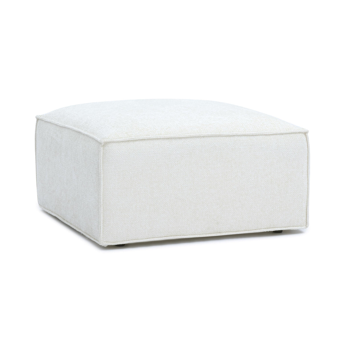 Mindy Chenille Basketweave Ottoman