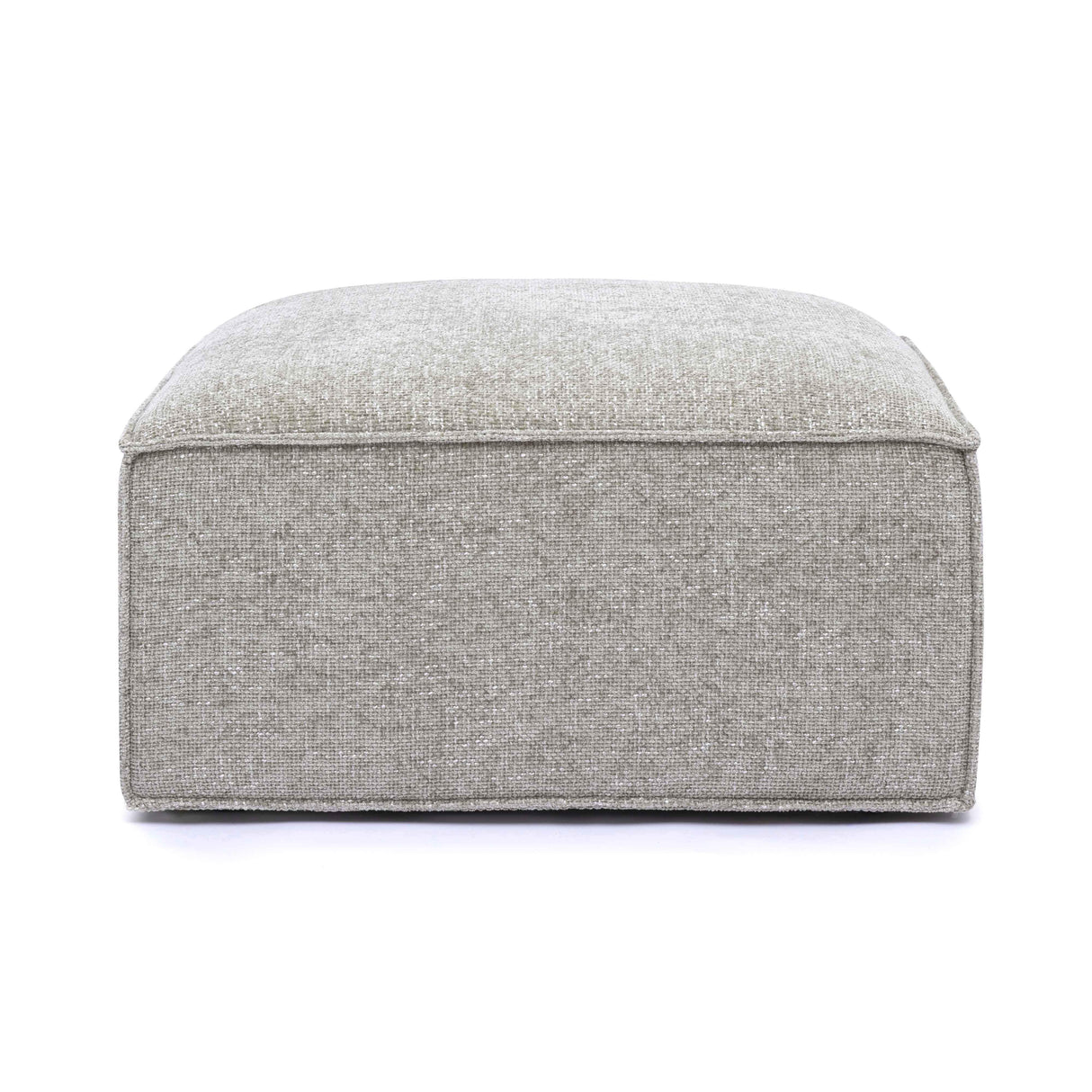 Mindy Chenille Basketweave Ottoman