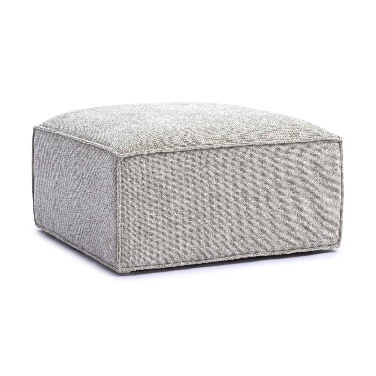Mindy Chenille Basketweave Ottoman