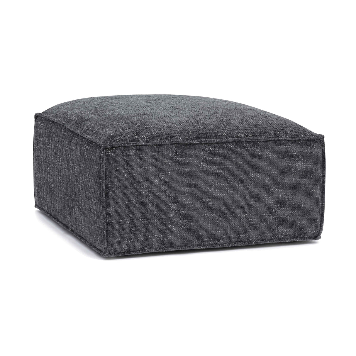 Mindy Chenille Basketweave Ottoman
