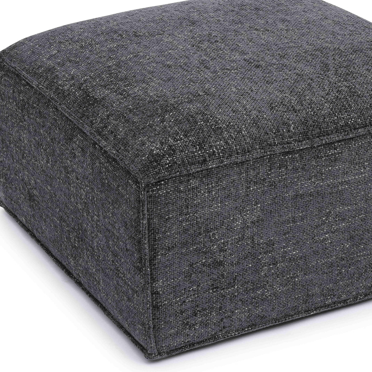 Mindy Chenille Basketweave Ottoman