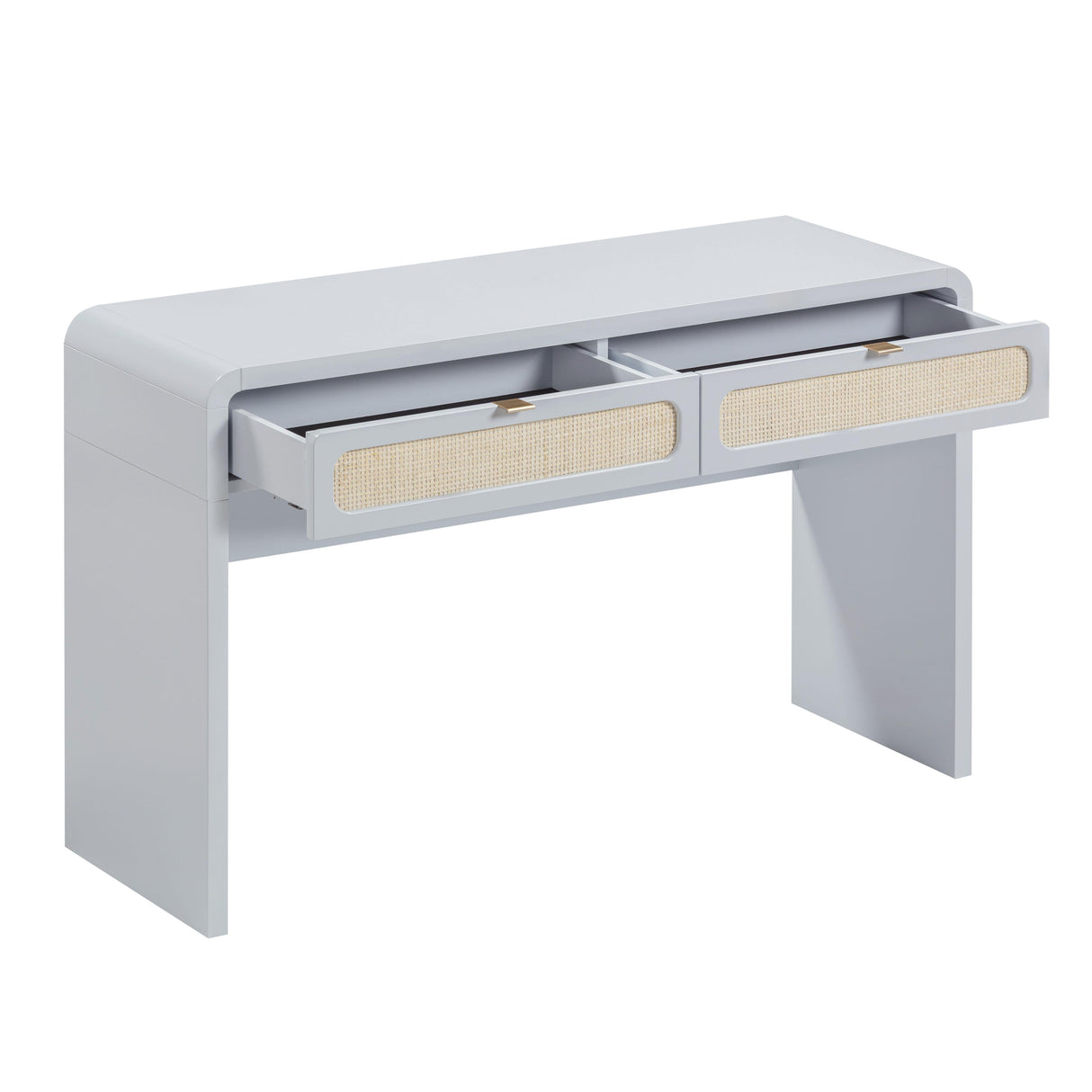 Patty 48" Rattan 2-Drawer Console Desk
