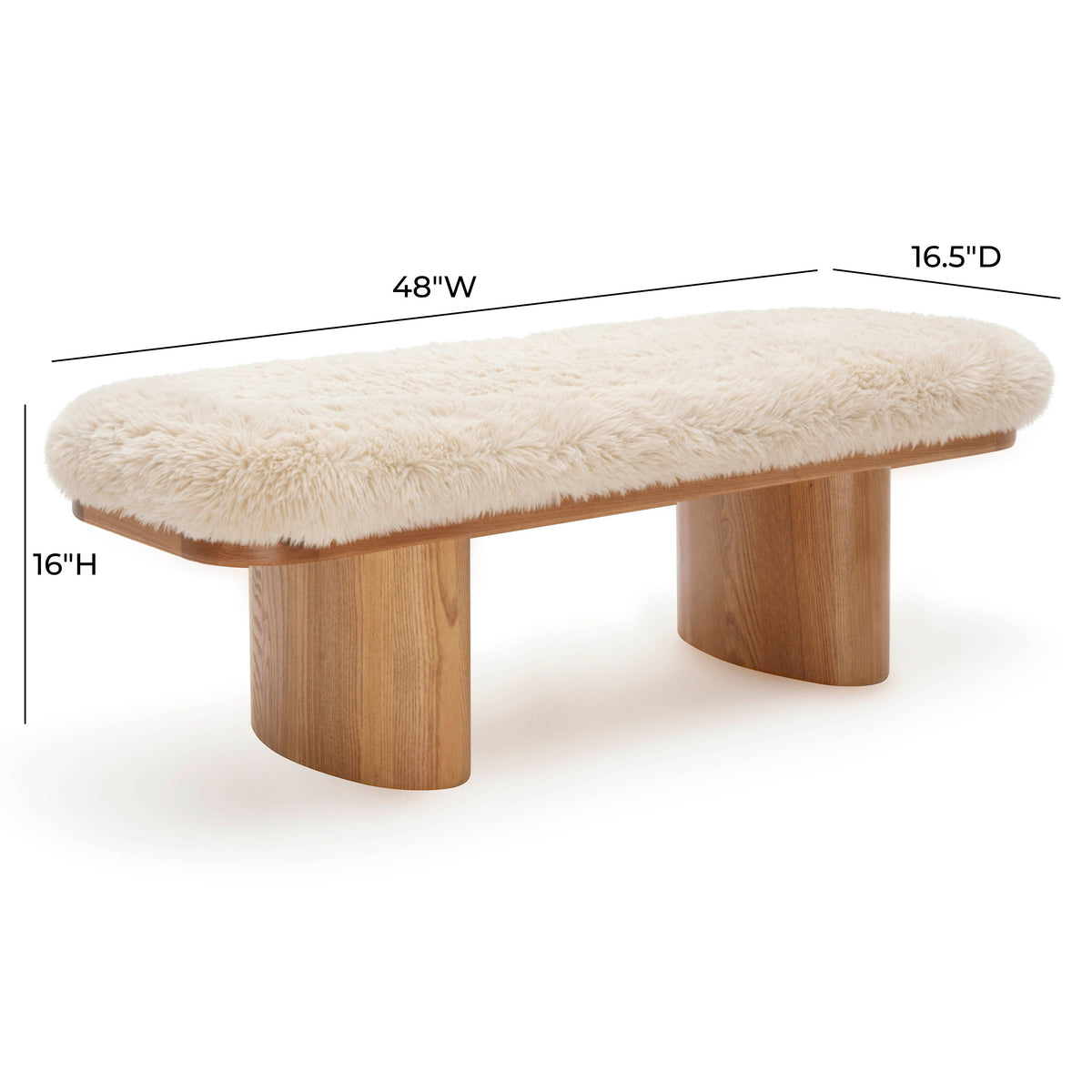 Ollie Upholstered Bench (48"-57") - View 51