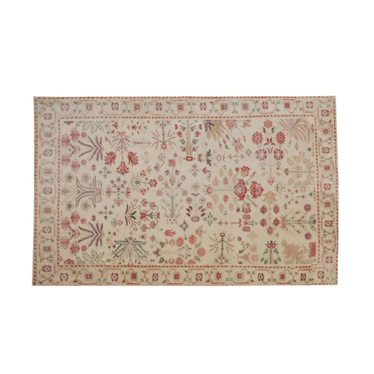 Jardin Hand Woven Wool Area Rug 5'X8' - View 1