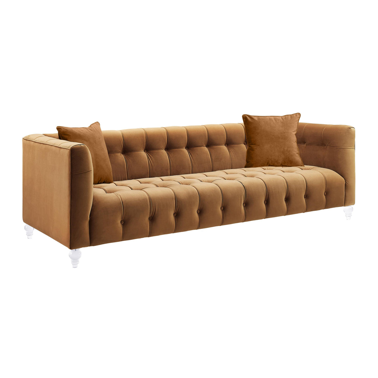 Bea 90.6" Velvet Tufted Sofa